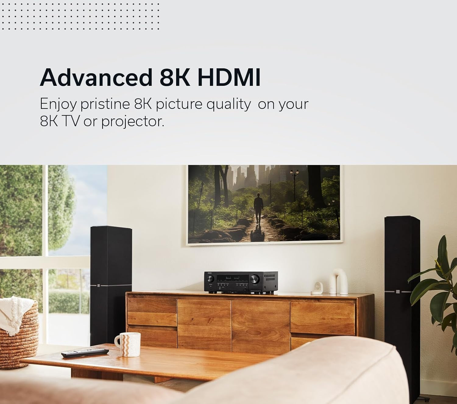 7.2-Channel 8K AV Receiver Dolby Atmos DTS:X Wi-Fi Bluetooth Alexa