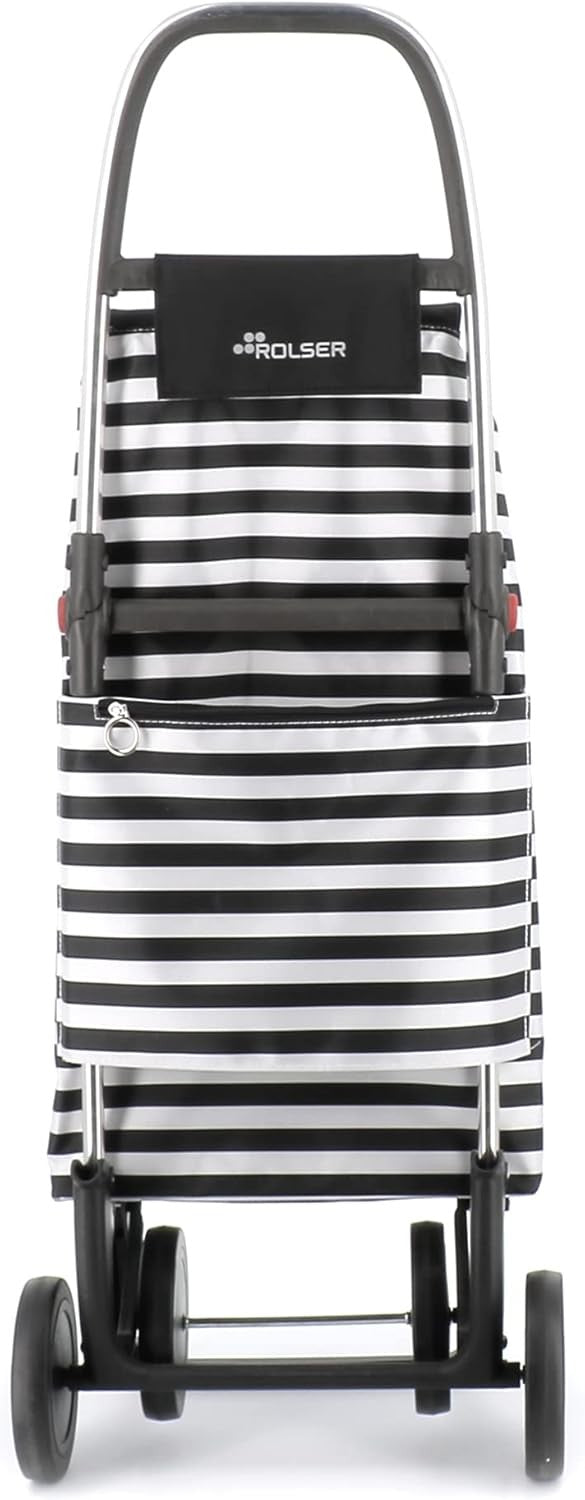 4 Wheel Folding Shopping Trolley Lightweight Aluminium Frame Large Bag