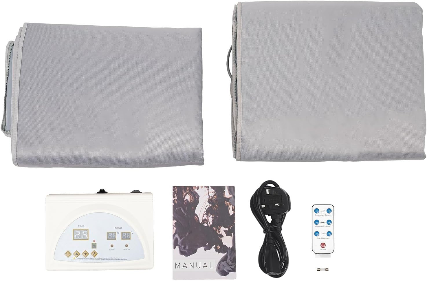 650W Infrared Sauna Blanket w/ Sleeves & Remote – Detox Heat Wrap 1.8m