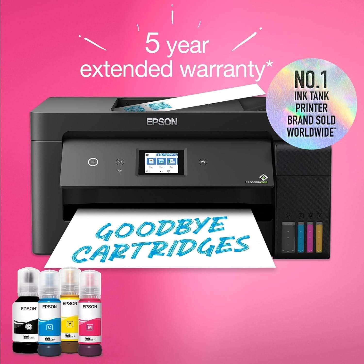 High-Speed A3 Colour Inkjet Printer Auto-Duplex Ethernet Black