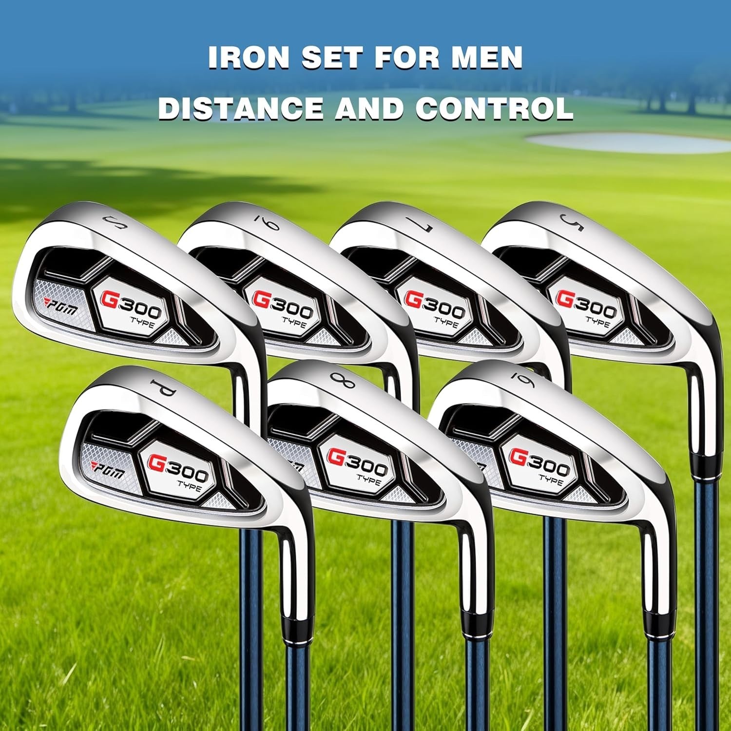 Mens Right Hand Golf Iron Set 5–9 PW SW Forgiving Graphite Easy Launch