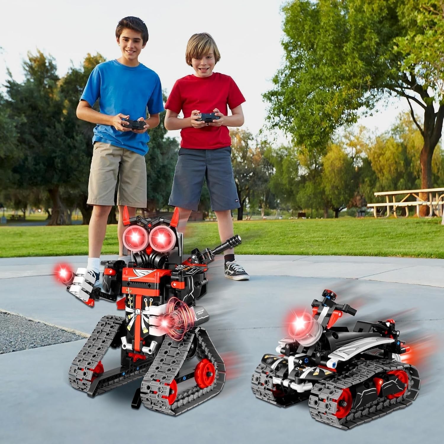 3-in-1 RC Robot Building Set 398PCS – App & Remote Control STEM Toy Gift
