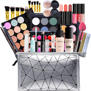 All In One Makeup Gift Set Full Kit Eyeshadow Foundation Lipstick