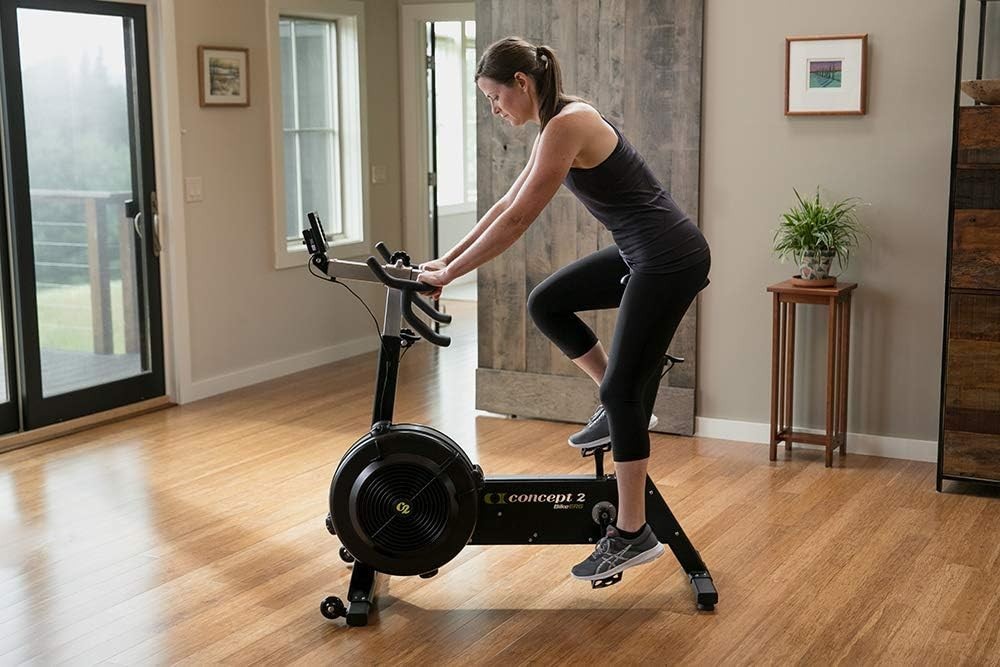 Air Resistance BikeErg w/ PM5 Monitor, Adjustable Seat & Smooth Flywheel