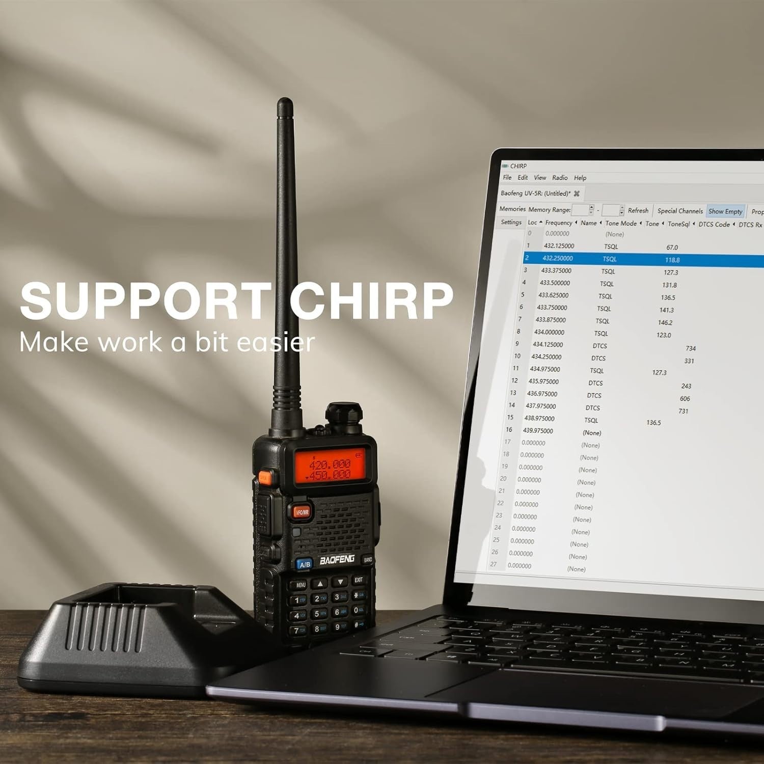 Dual Band Ham Radio 128 Channel Long Range Handheld Walkie Talkie VOX
