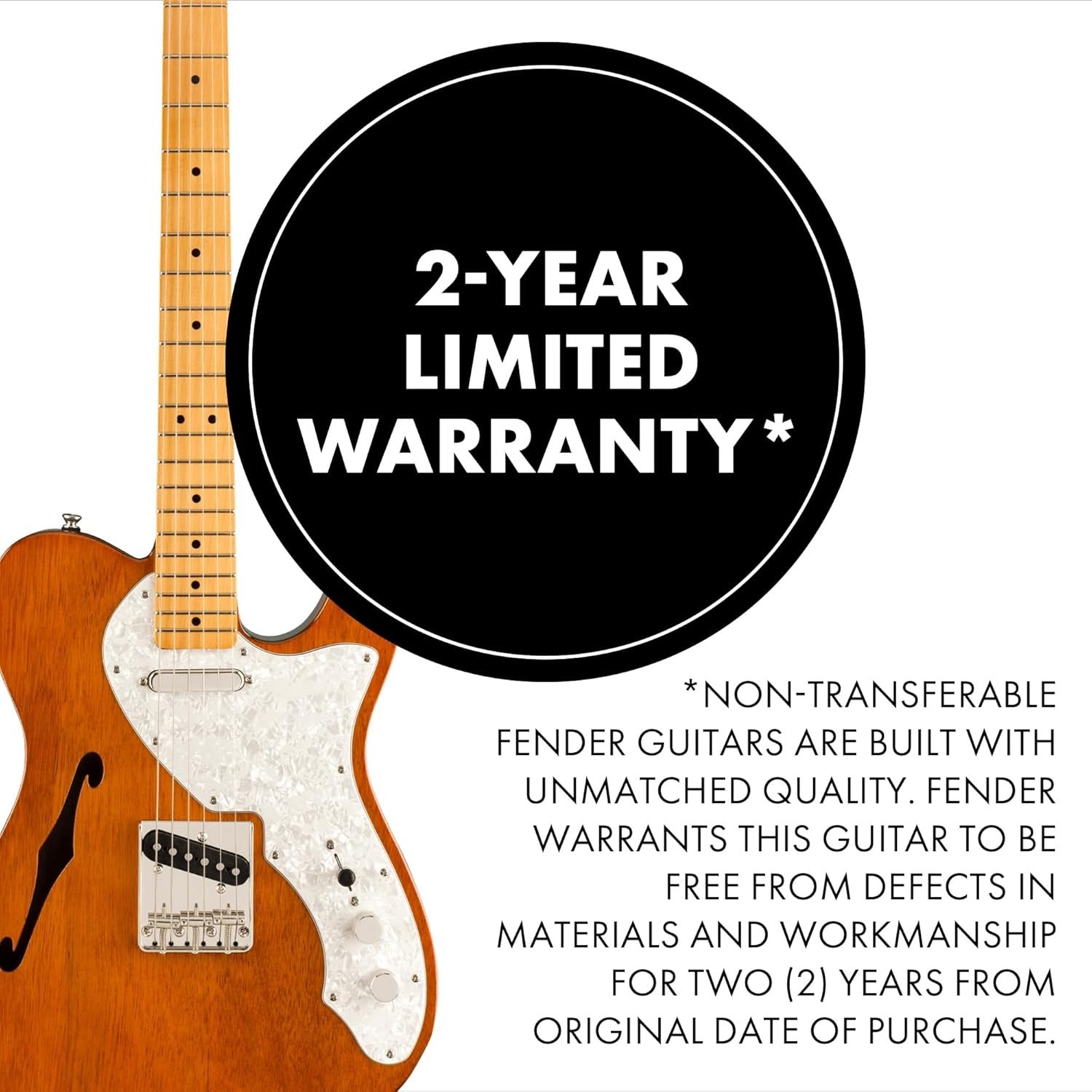 60s Thinline Semi Hollow Electric Guitar Natural Maple Neck