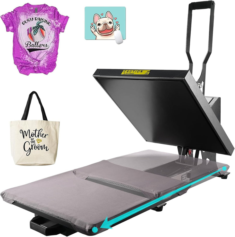 15x15 Heat Press Machine Pull Digital 1600W T-Shirt Vinyl Transfer