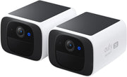 2 Pack Solar Security Cameras Outdoor Wireless 2K No Monthly Fee
