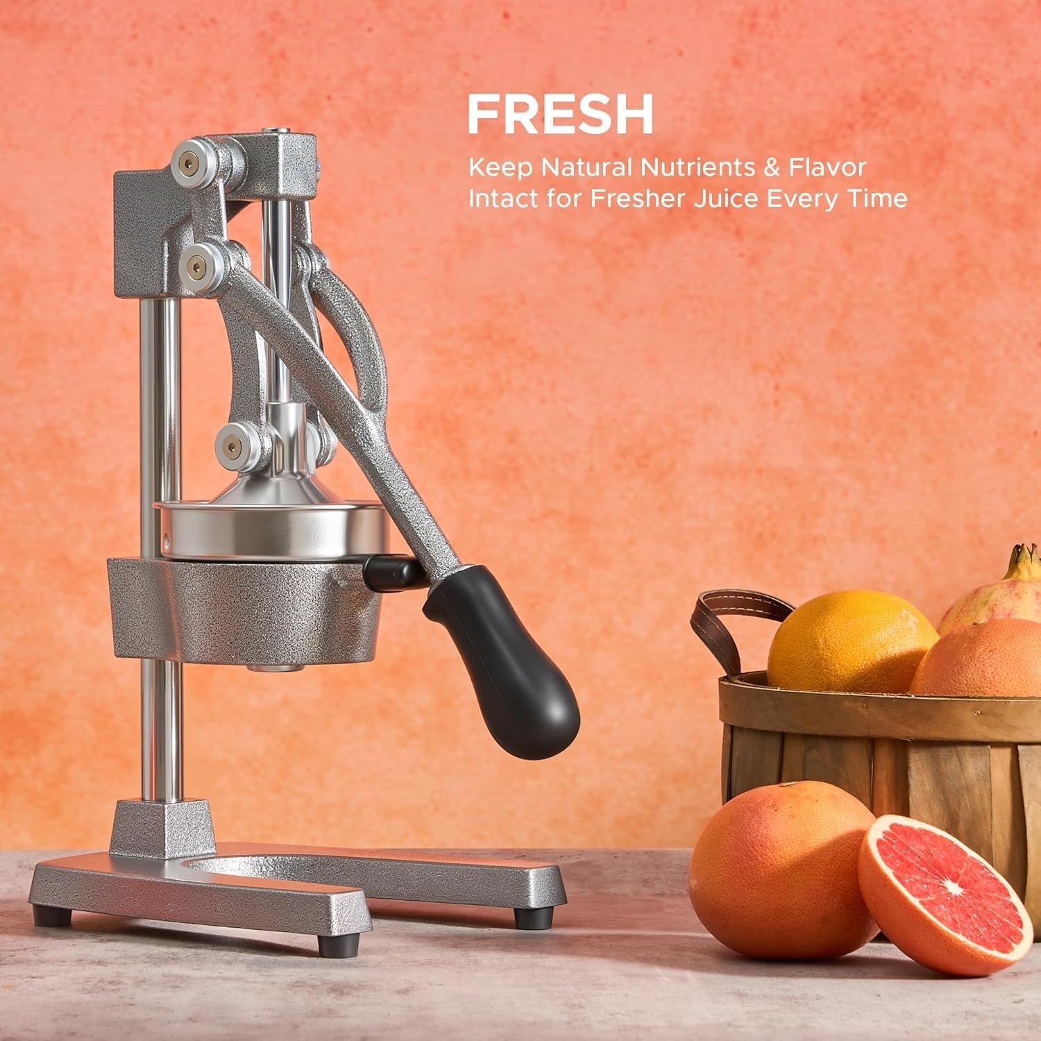 Heavy Duty Manual Citrus Press Cast Iron Juicer Orange Lemon Lime