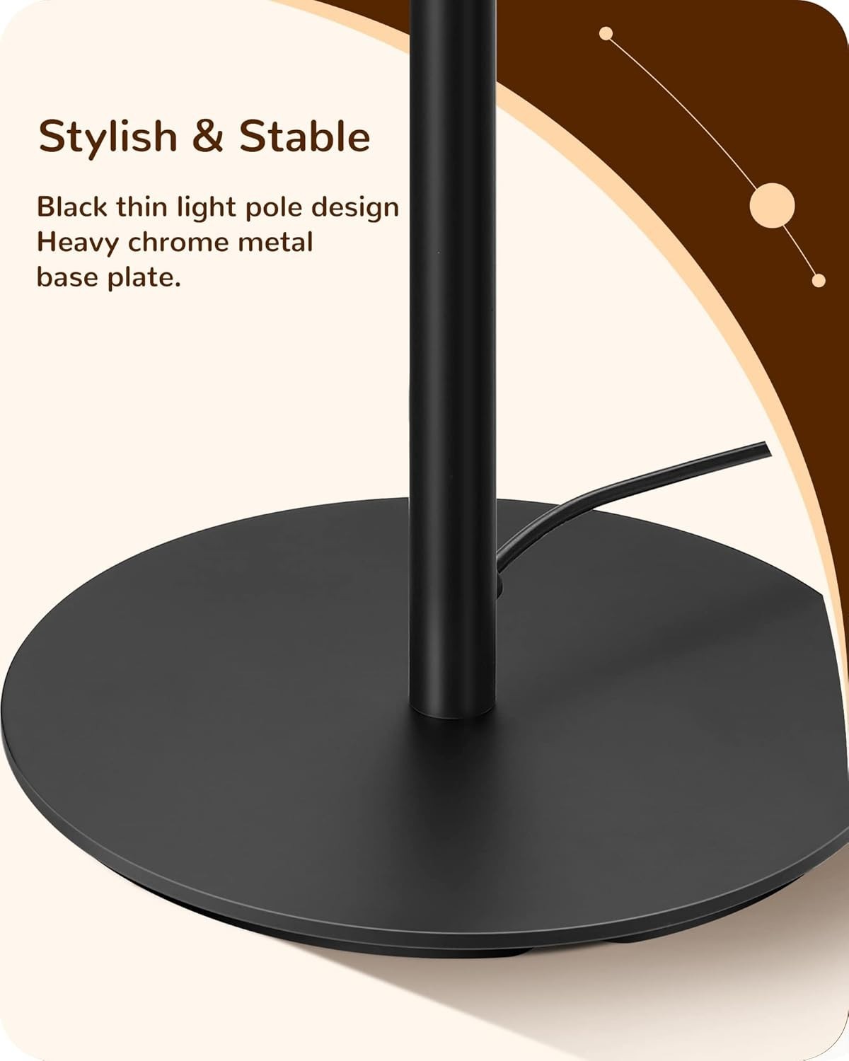 2 Pack Dimmable Modern LED Floor Lamp 57.5" Slim Design Warm Light