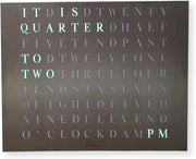 Digital LED Word Clock Wall Art – Smart Wi-Fi Controlled Modern Home Decor