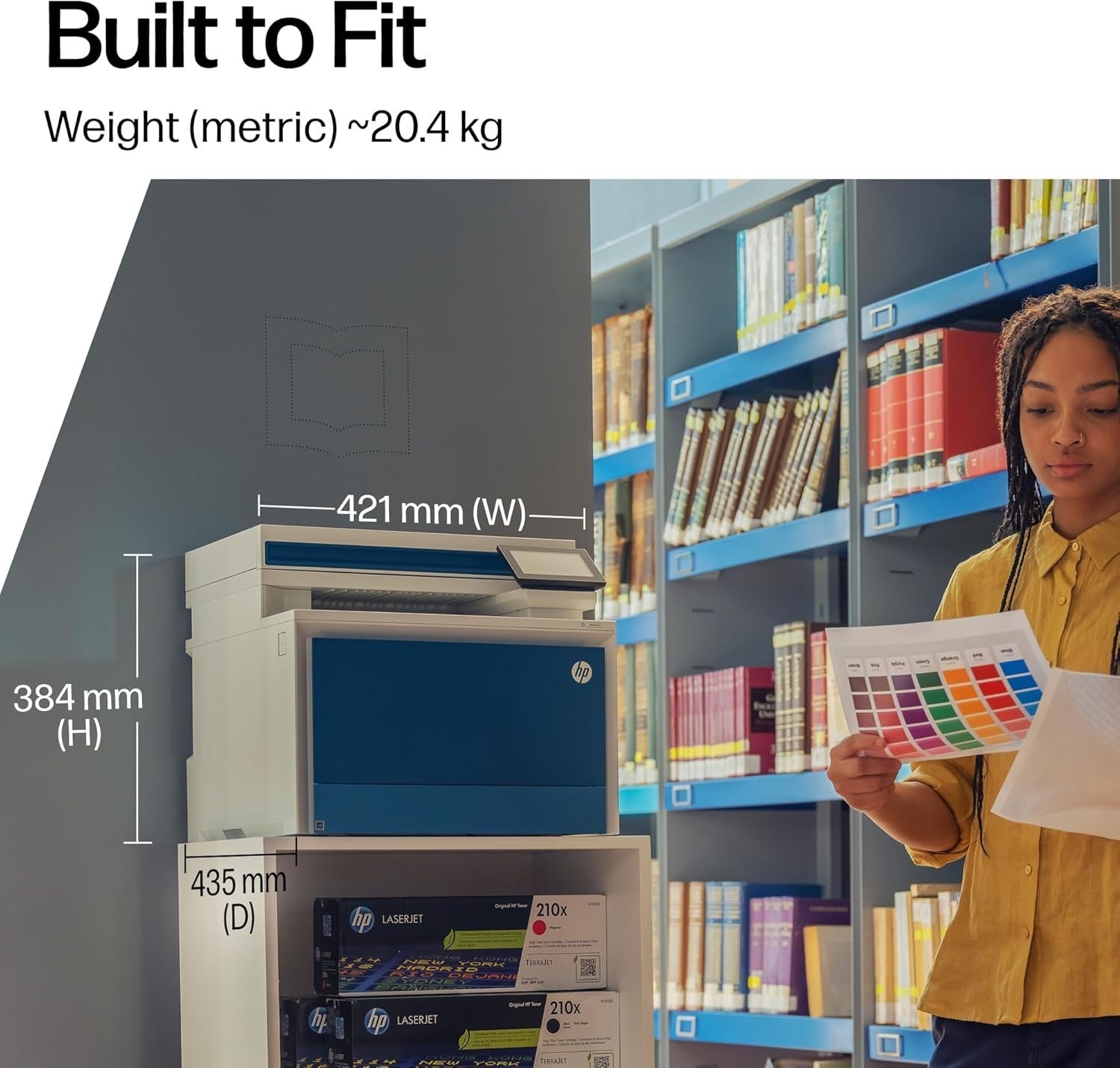 Blue White A4 Colour Laser MFP Printer WiFi Duplex ADF 33ppm Office Pro