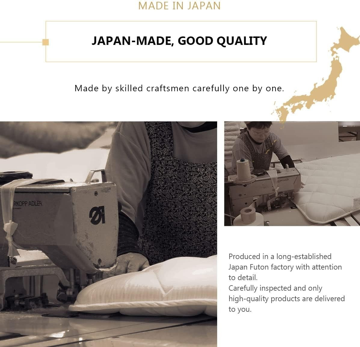 Foldable Japanese Futon Mattress Set Single Tatami Guest Bed Compact
