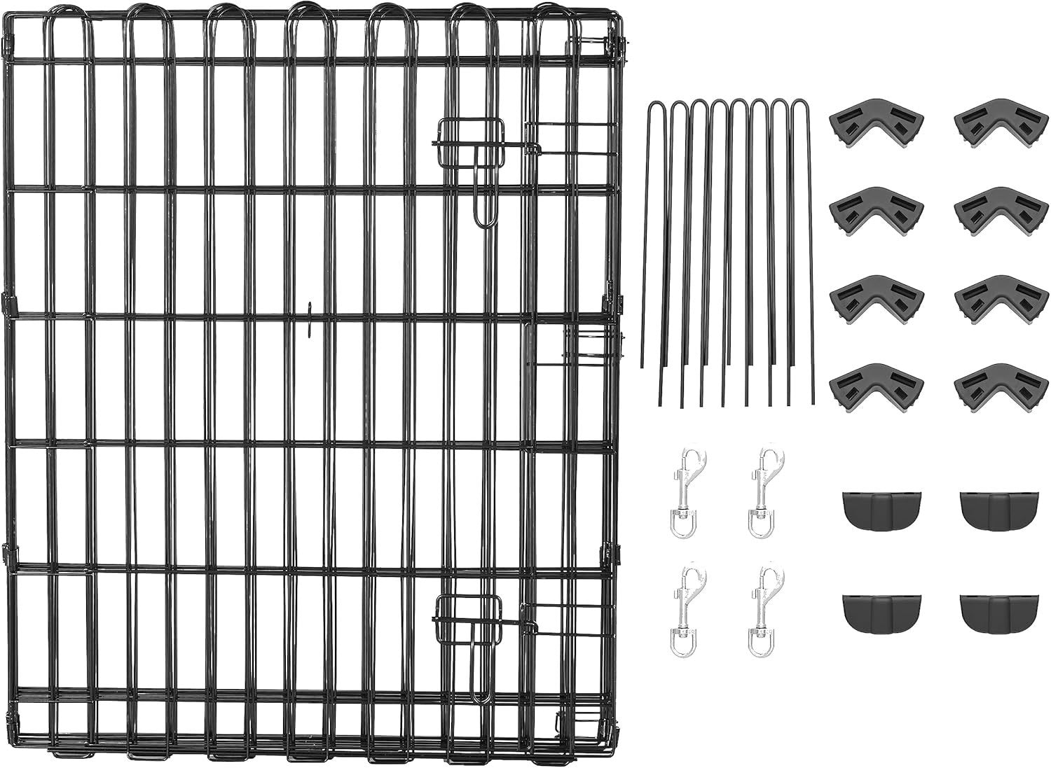 Heavy Duty Dog Playpen with Door Indoor Outdoor Fence 152x152x76cm
