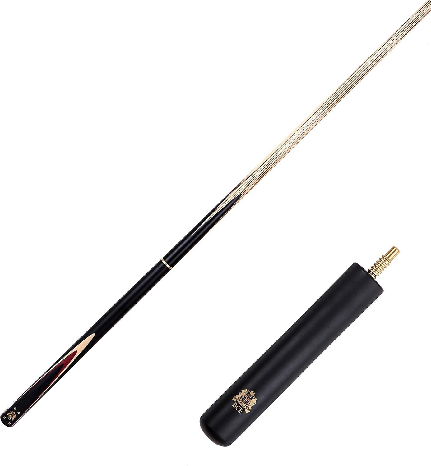 57” Full Size Snooker Pool Cue Ash Shaft 9.5mm Tip 3/4 Joint Case