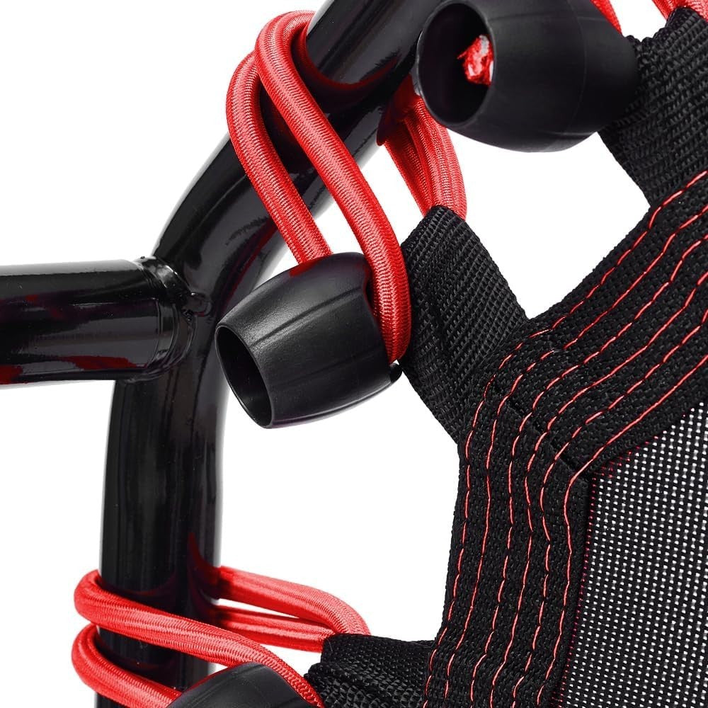 51 Inch Adult Fitness Trampoline Quiet Bungee Rebounder T-Bar 150KG