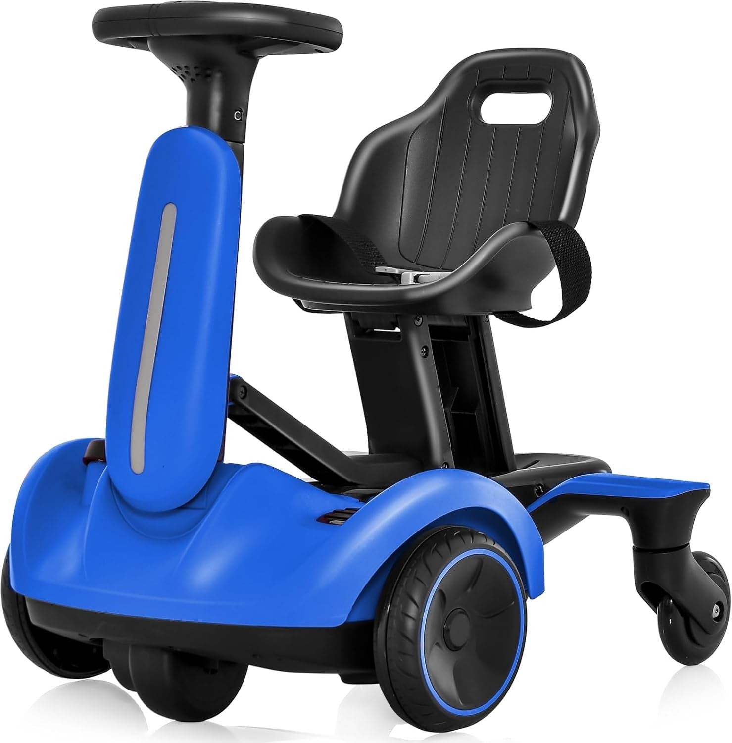 Kids Electric Drift Go Kart 6V Ride On Car 360 Spin Adjustable Seat Blue