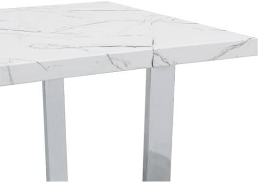 Small Rectangular Glass Dining Table 120x70cm Brushed Gold Metal Legs Modern