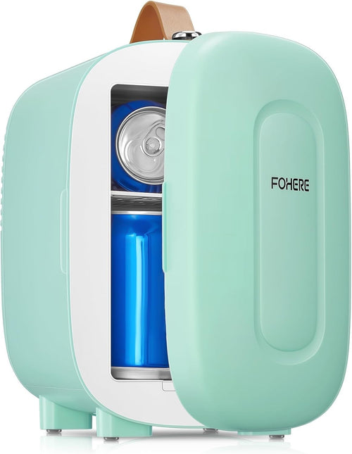 Portable 5L Mini Fridge Small Cooler for Office Bedroom Car Travel Green
