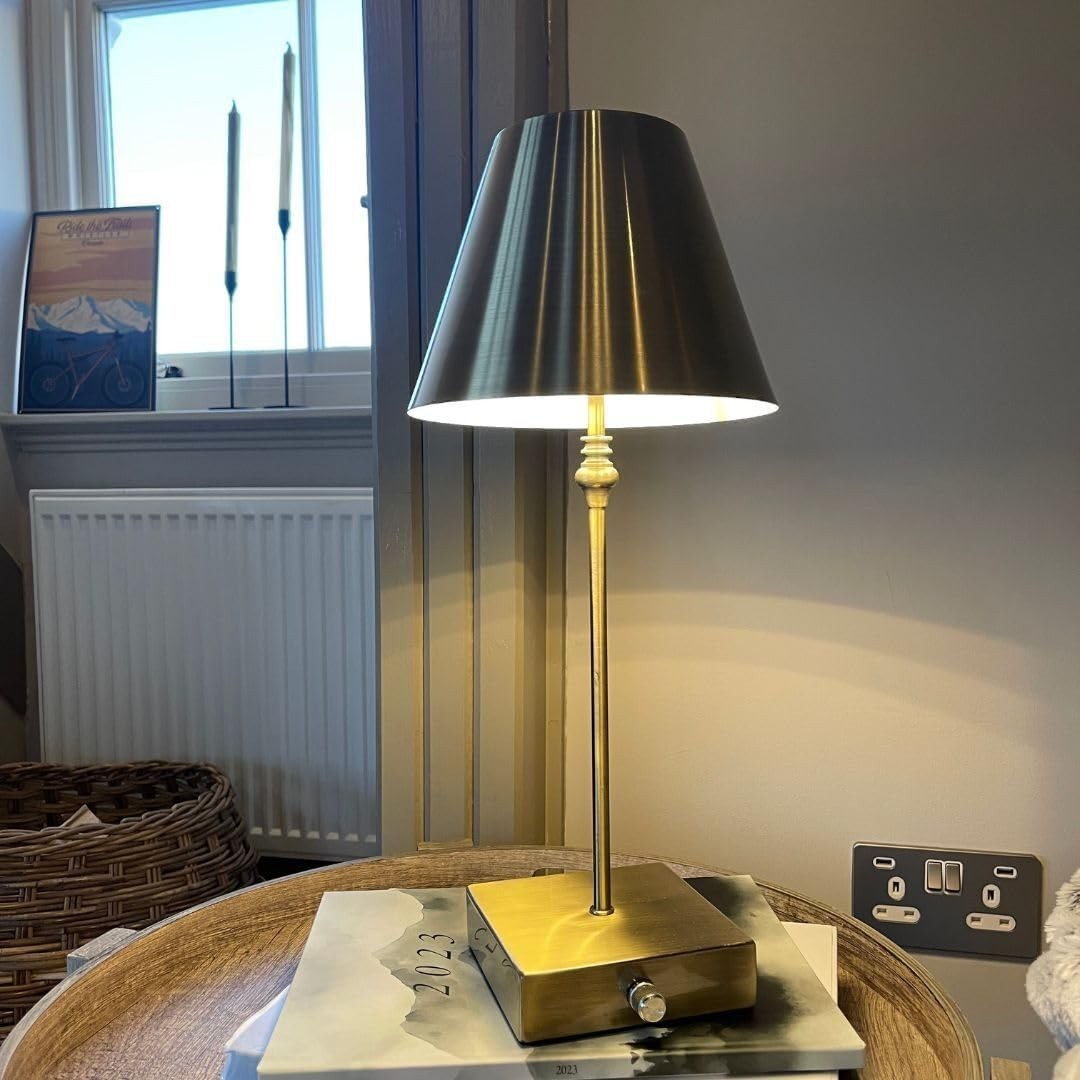 Cordless LED Table Lamp with 3-Level Dimmer, USB Rechargeable, 45cm