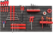 Wall Mounted Tool Peg Board Garage Workshop Organizer Rack Set