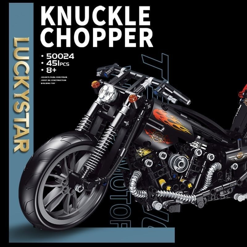 850-Piece Motorcycle Building Kit with Realistic Design & Easy Assembly