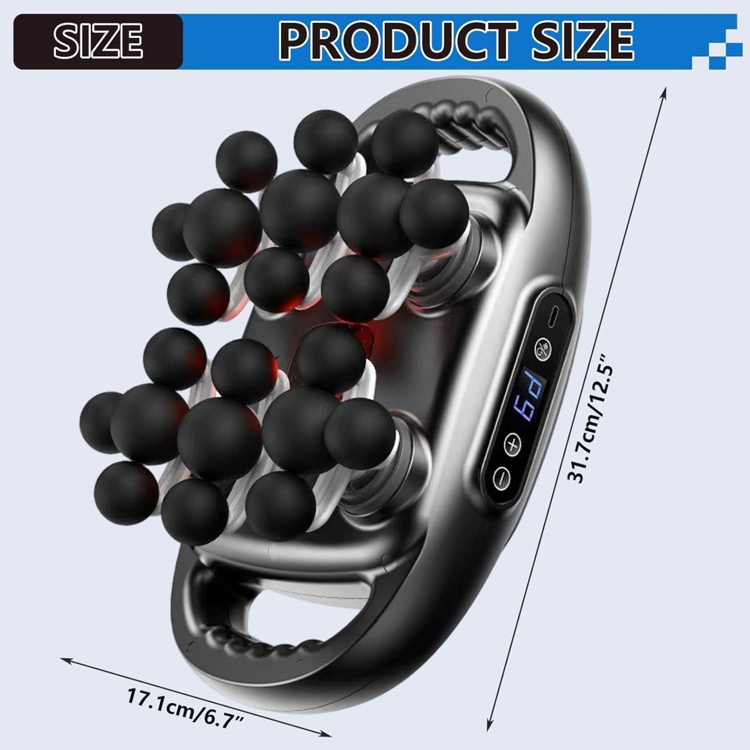 Deep Tissue Percussion Massage Gun 22 Head Full Body Muscle Relief