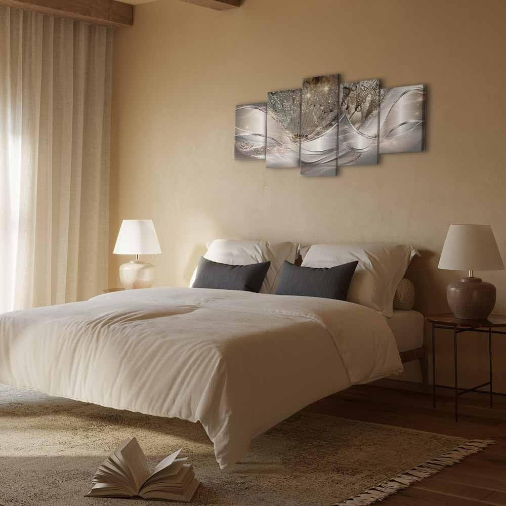 Murando Abstract Flowers Canvas Wall Art 200x100 cm 5-Piece