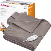 Electric Heated Throw Blanket 6 Heat Settings Auto Shut Off Soft Fleece  Descrip