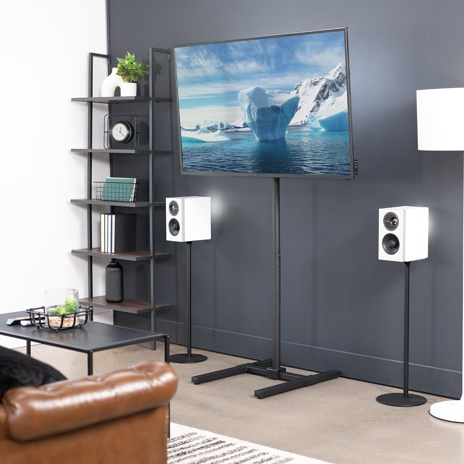 Tall TV Floor Stand Tilt Mount 13"-50" LCD LED VESA 200x200 Pole