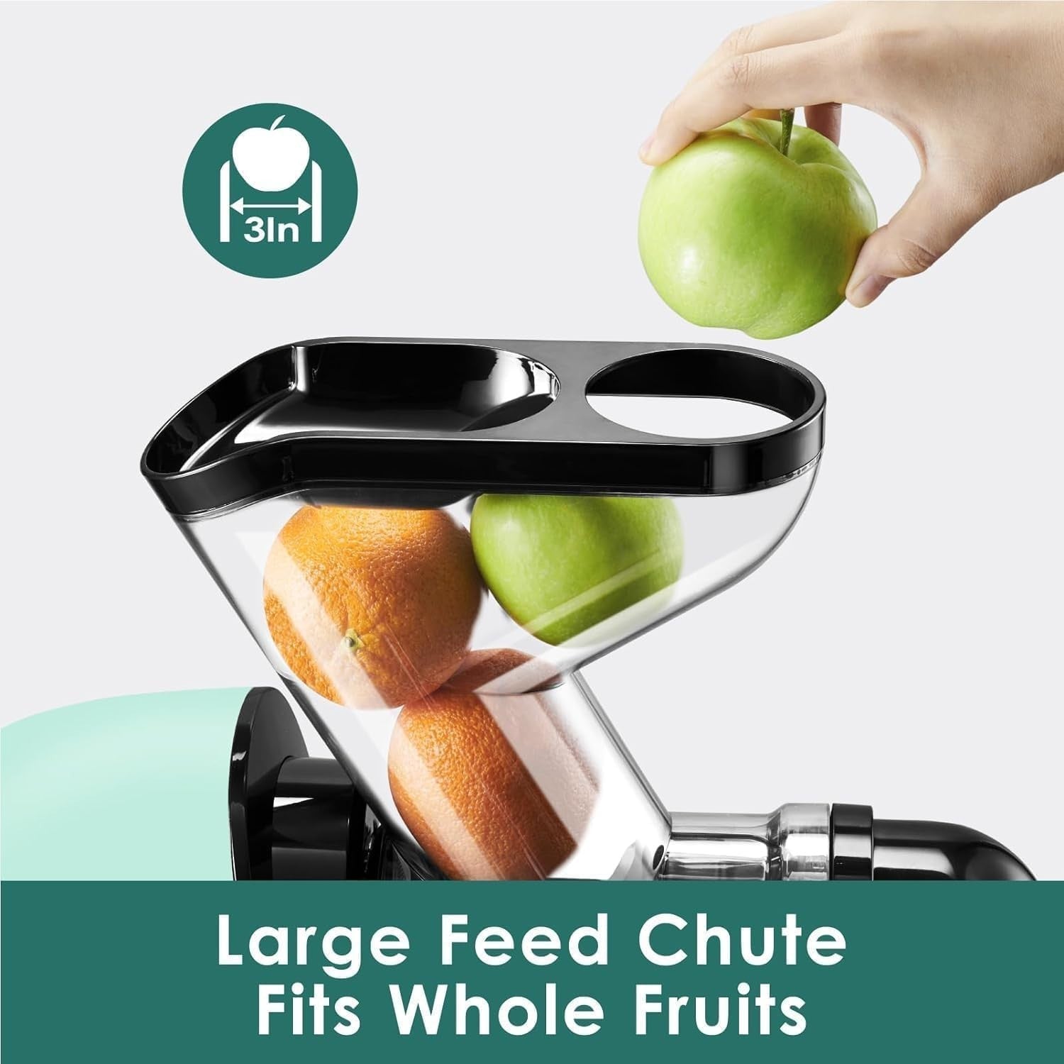 Slow Cold Press Juicer Whole Fruit Masticating BPA Free Quiet High Yield