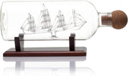 Ship in a Bottle Whiskey Decanter 750ml Glass Nautical Liquor Bottle Gift