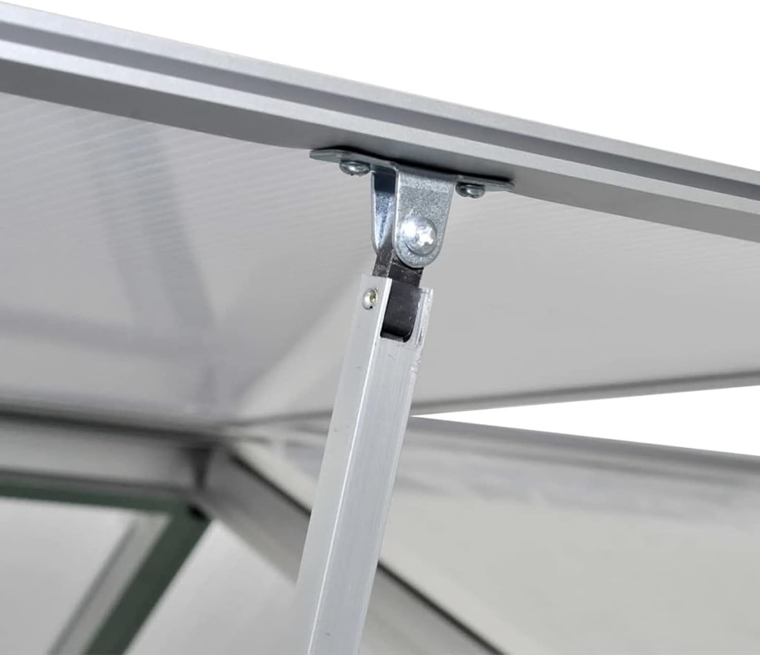 Reinforced Aluminium Greenhouse 4.6m² Polycarbonate Panels Weatherproof