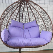 Luxury Double Hanging Egg Chair 2 Seater Outdoor Wicker Swing Hammock Seat