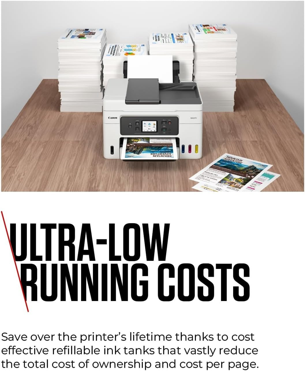 A4 Colour All-in-One MegaTank Printer Wireless Fax Copier Scanner GX4050