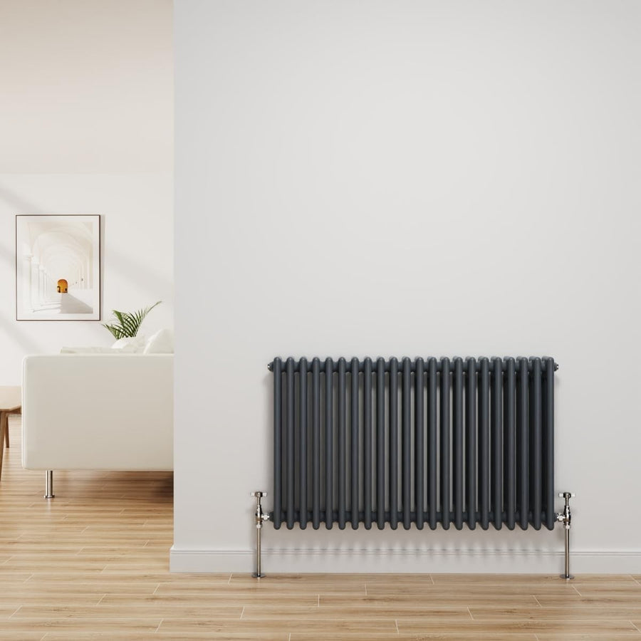 Anthracite 3 Column Radiator 600x1012mm Central Heating Bathroom