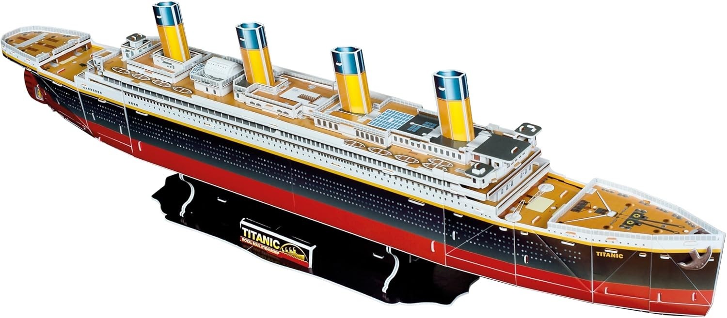 Large 3D Titanic Ship Puzzle – No Tools, Stunning Model Kit for All Ages