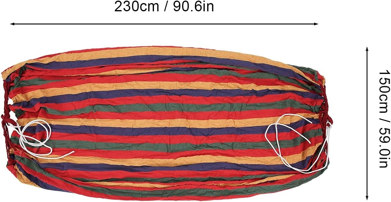 Portable Single & Double Camping Hammock, Lightweight Canvas Travel Outdoor
