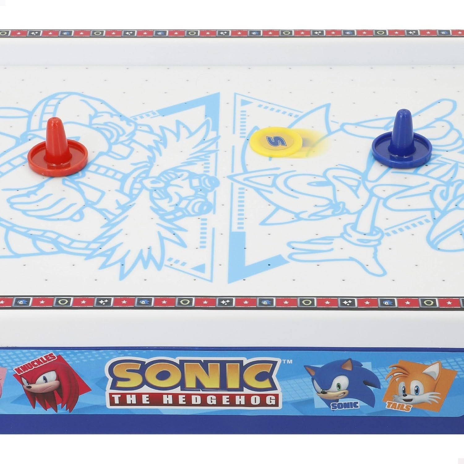Electronic Tabletop Air Hockey Game Kids Arcade Style Floating Puck
