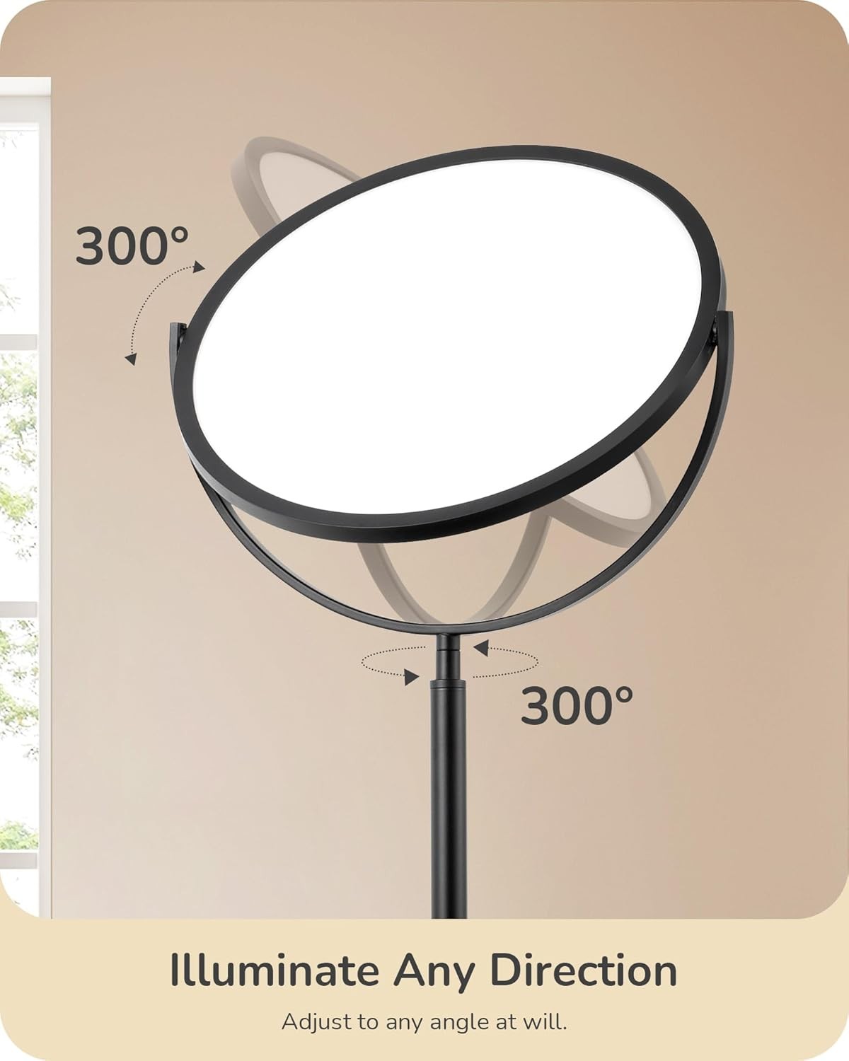 LED Uplighter Floor Lamp Dimmable 193cm Tall Remote Touch Reading Light