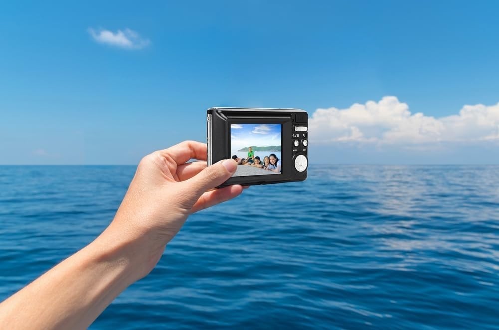 24MP Digital Compact Camera 8X Zoom HD Video LCD Screen Black