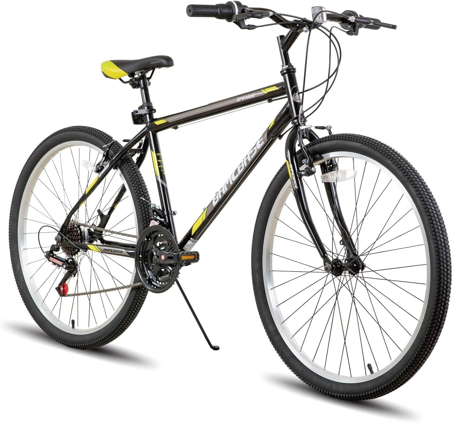 26" Mens Womens MTB Bike 21-Speed Carbon Steel Frame Off-Road Bicycle