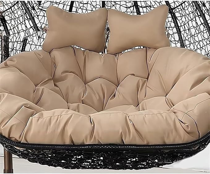 2 Seater Egg Chair Cushion Waterproof Swing Hammock Pad Thick Outdoor Seat