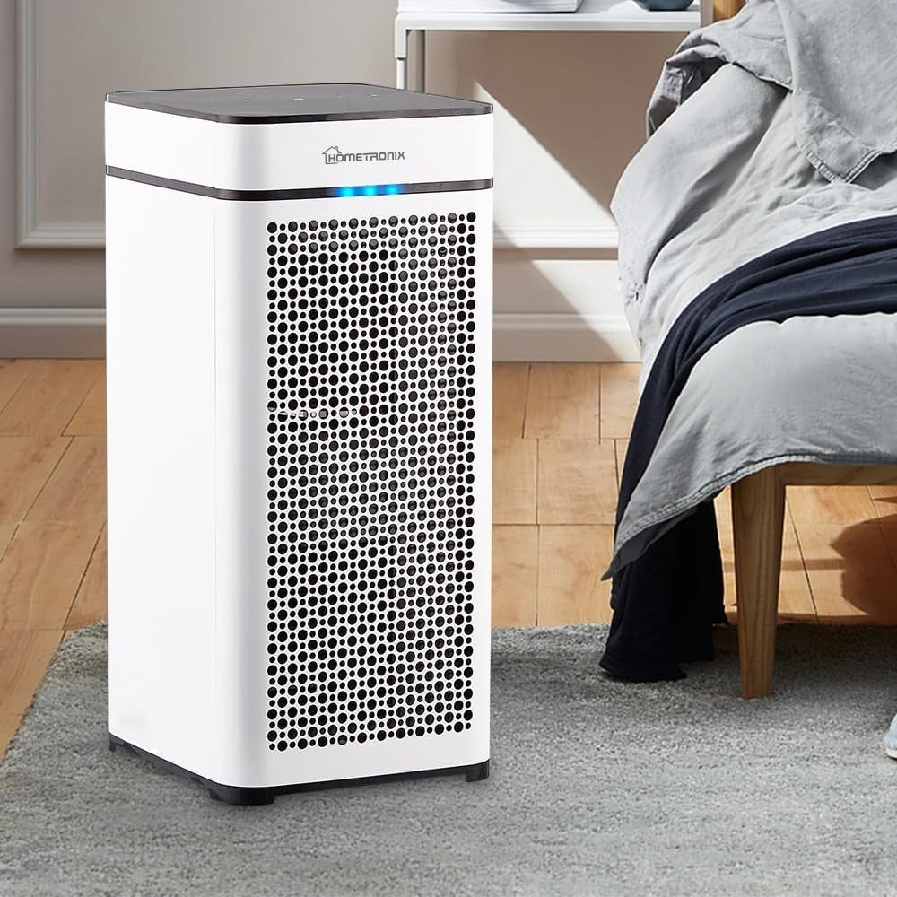 Large Room HEPA Air Purifier 2000ft² Pet Dander Odor 360m³/h