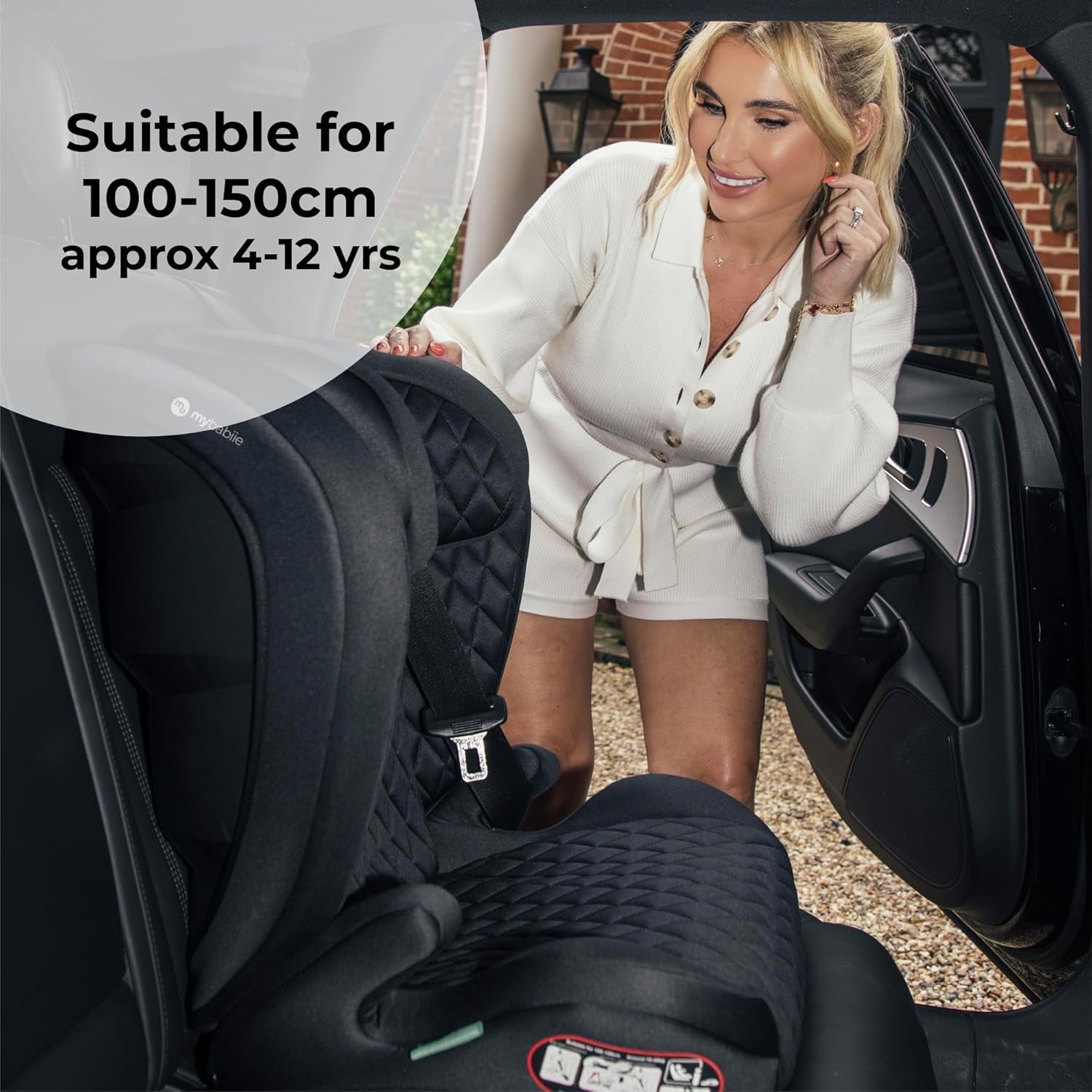 Highback Booster Car Seat ISOFIX Group 2/3 4–12Y i-Size Adjustable Headrest