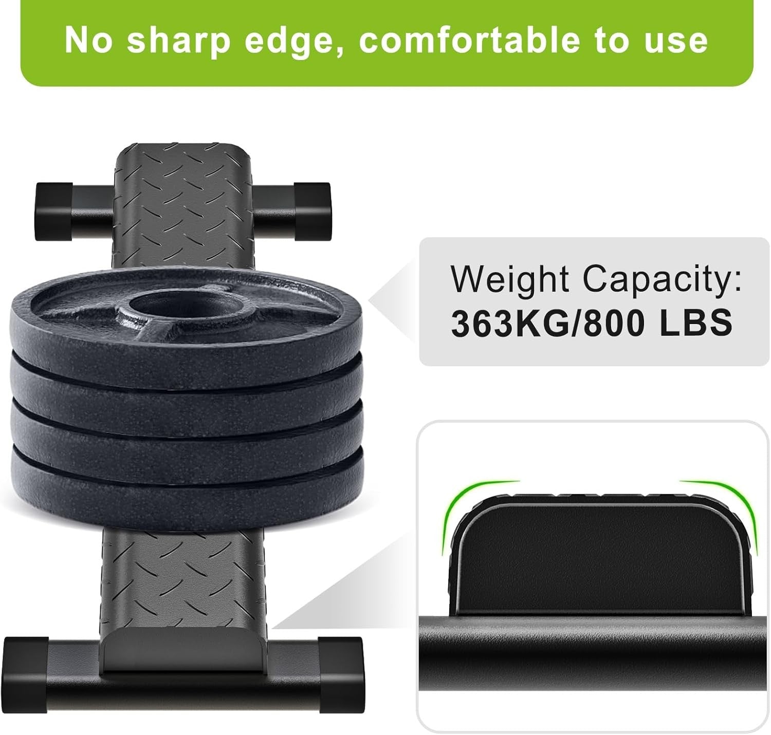 Calf Raise Bar Block Heavy Duty Squat Stretch Trainer 800lb
