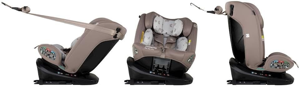 360° Rotating ISOFIX i-Size Car Seat 0–12 Years Rear Forward Facing