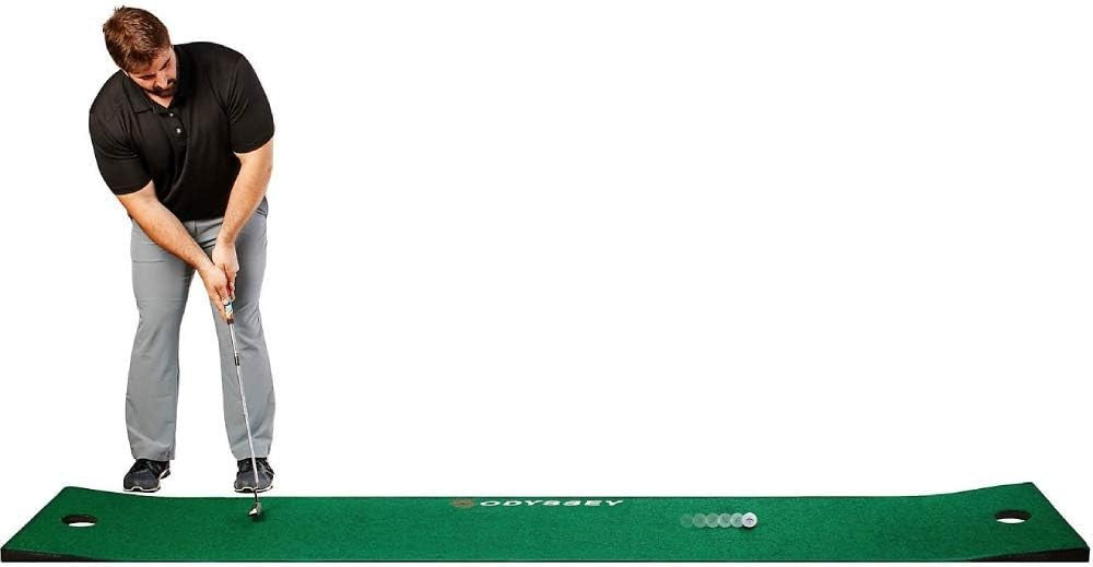 Golf Putting Mat Indoor Practice Green Training Aid w/ Ramp 10ft