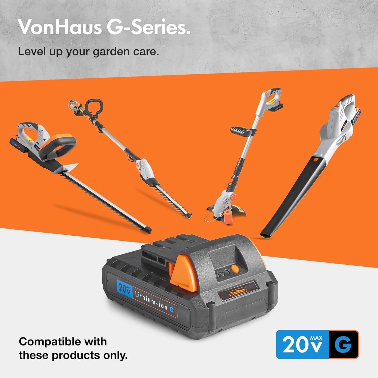 Cordless Leaf Blower 20V Battery Lightweight Quiet Handheld Garden
