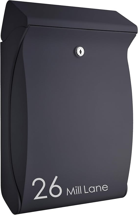 Lockable Wall Mounted Mailbox Outdoor Weatherproof Post Box – Secure & Stylish